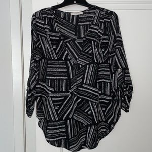 Black Pattern Blouse